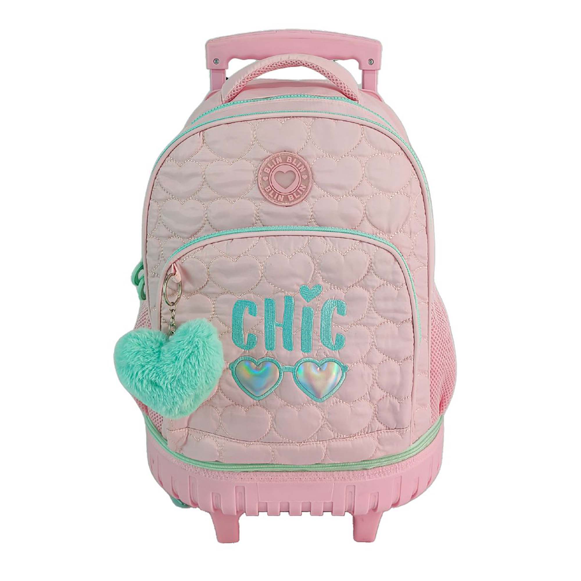 DAM. Trolley Fijo Compacto Doble Cuerpo Gran Capacidad Blin Blin Chic. Espaldera y tirantes ajustables y acolchados. 34x24x44 cm.