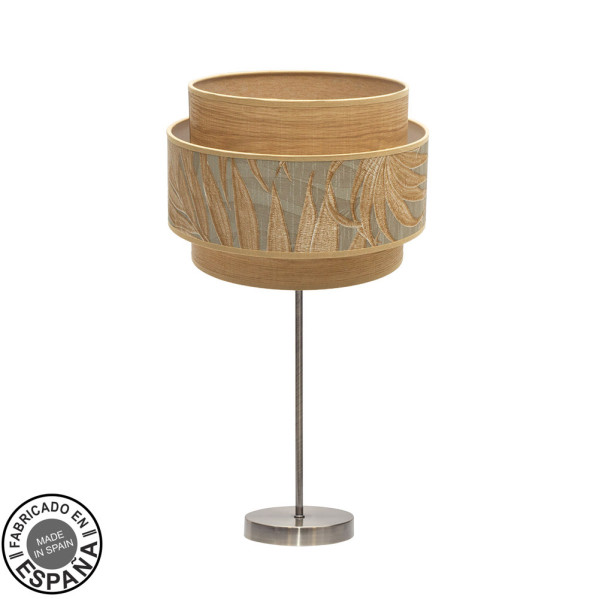 FABRILAMP Lámpara de sobremesa Grande Samoa 1xe27 Cuero/camel 30d