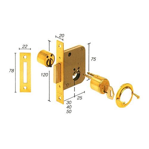 Cerradura embutir TESA 2001/40 HL