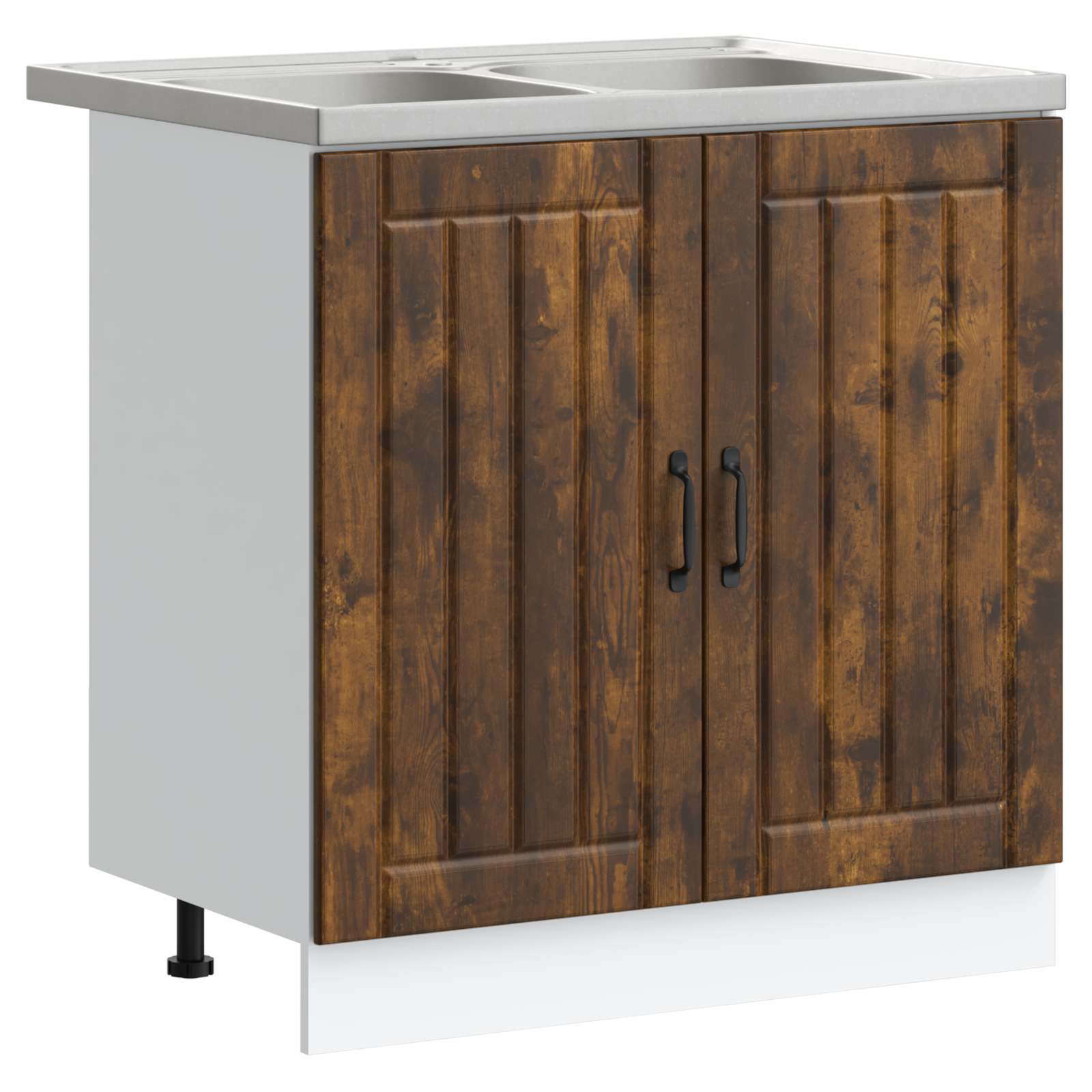 vidaXL Mueble Bajo para Fregadero Lucca 2 pcs Madera de ingeniería