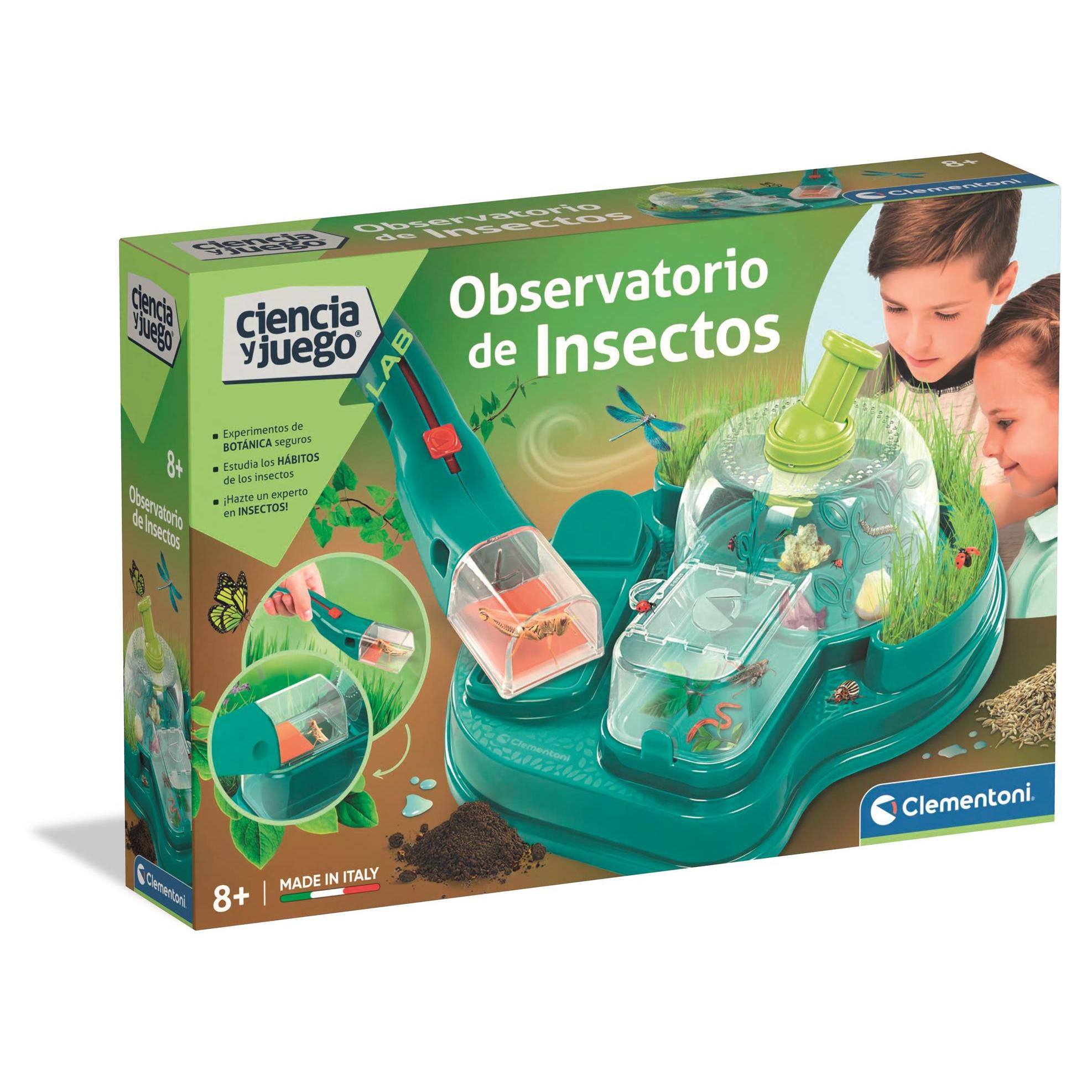 Clementoni - Observatorio de Insectos - Set para examinar insectos de cerca - Estimula la imaginación de los niños - niños a partir de 7 años - 55629