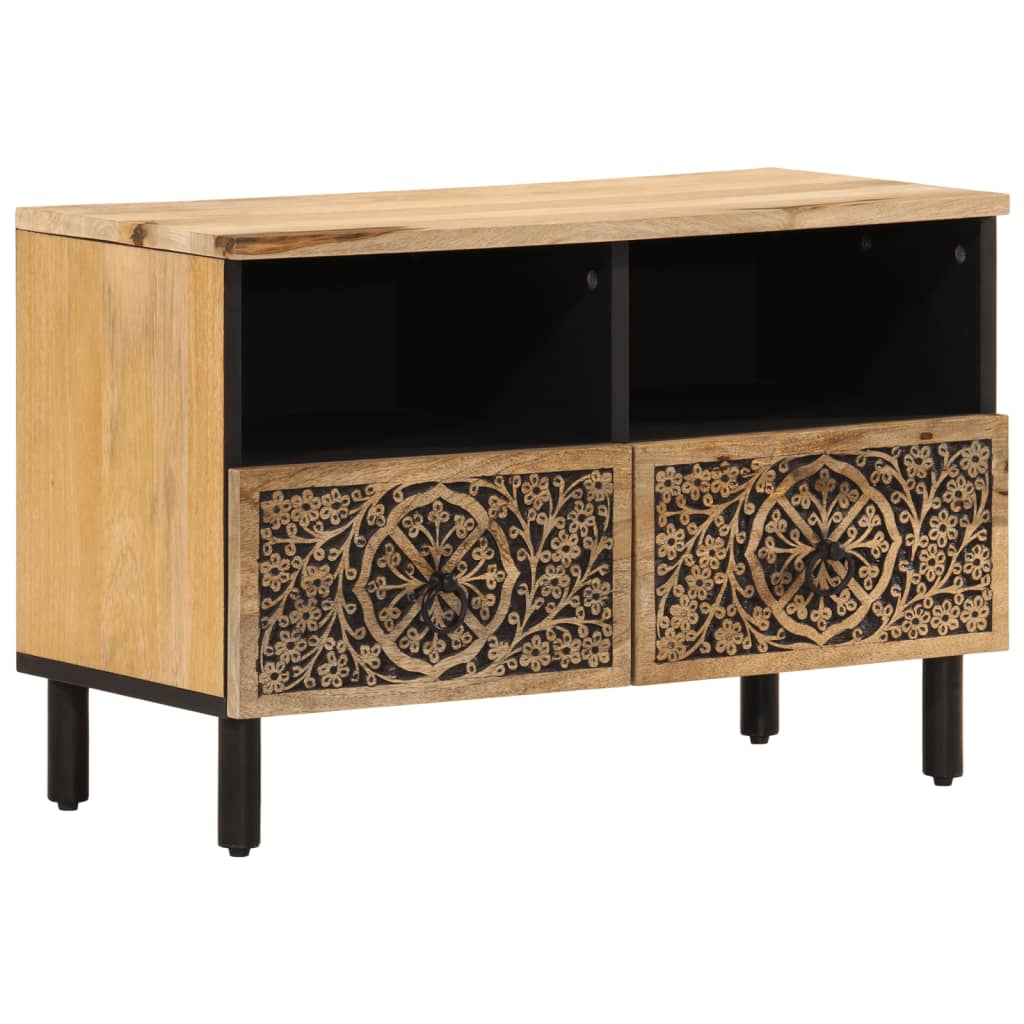 vidaXL Mueble de TV madera maciza de mango 70x33x46 cm, Mueble de Salon, Mueble TV, Mueble TV salon, Mesa de TV, Mueble tele