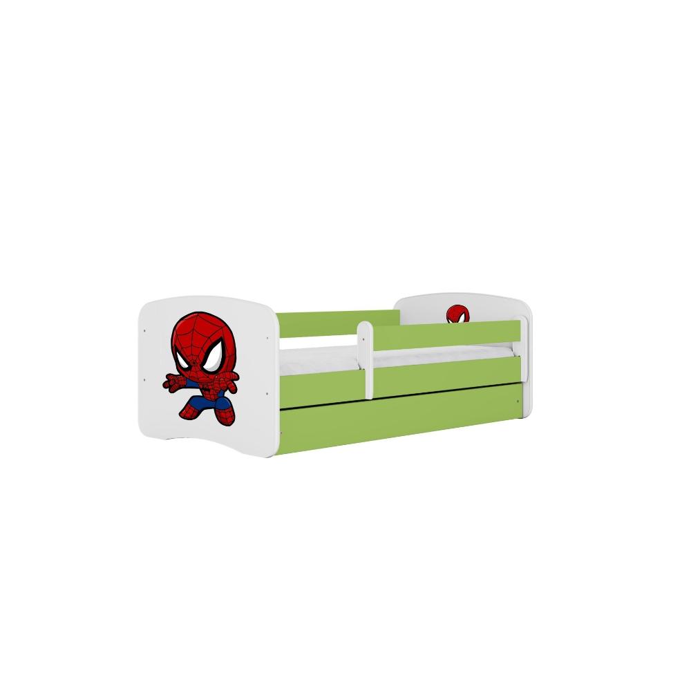 Cama 180 x 80 cm Kocot Kids BabyDreams Spiderman Green