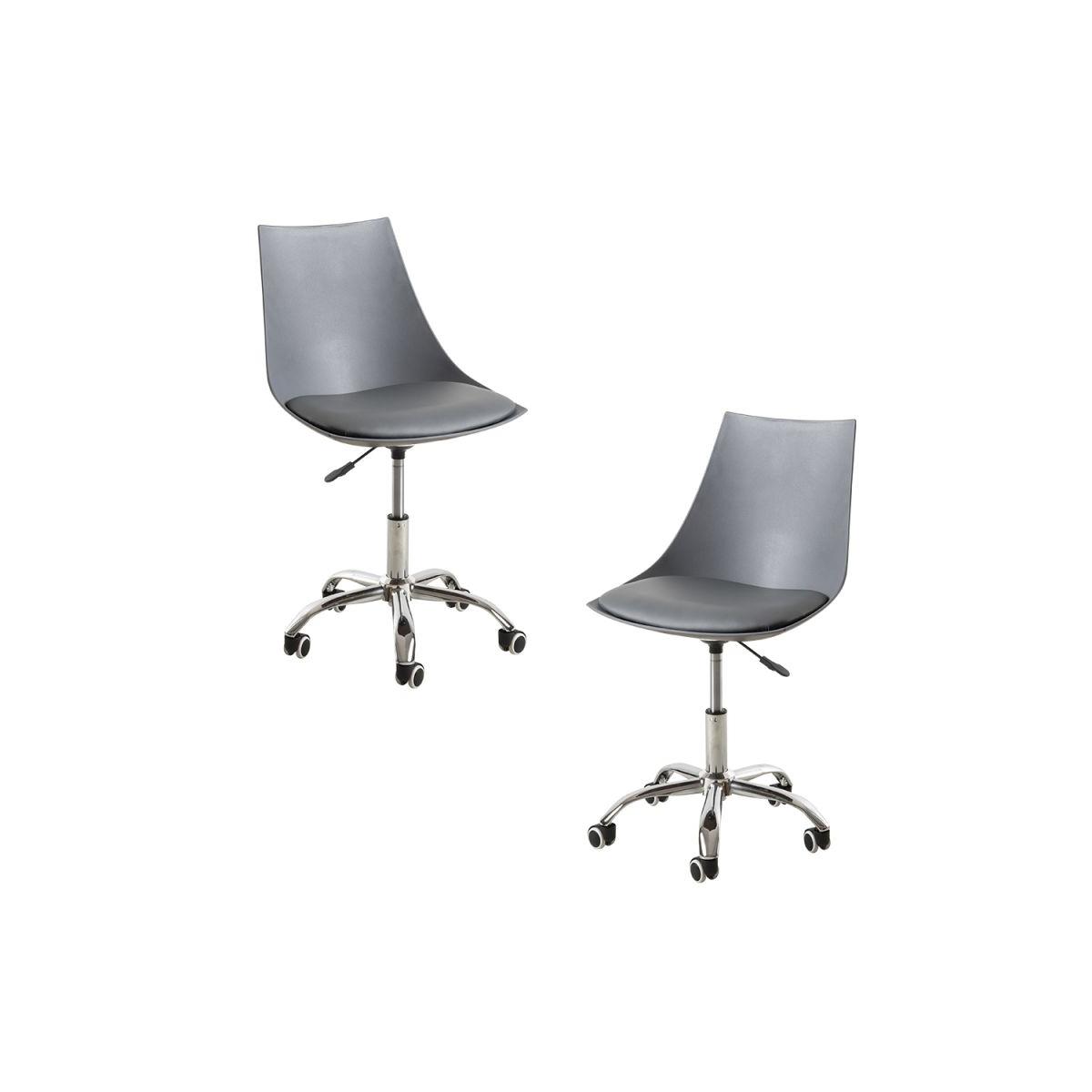 Regalos Miguel - Packs Sillas - Pack 2 Sillas Blok Office - Gris oscuro