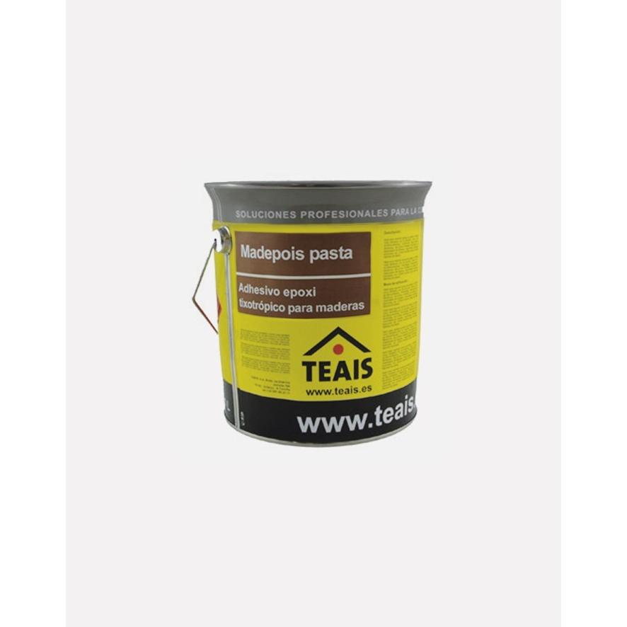 Madepois Pasta Resina Epoxi Bicomponente Madepois de Alta Resistencia para Reparación y Reconstrucción de Madera, Adhesiva y Tixotrópica, Ideal para Uso Estructural y Restauración