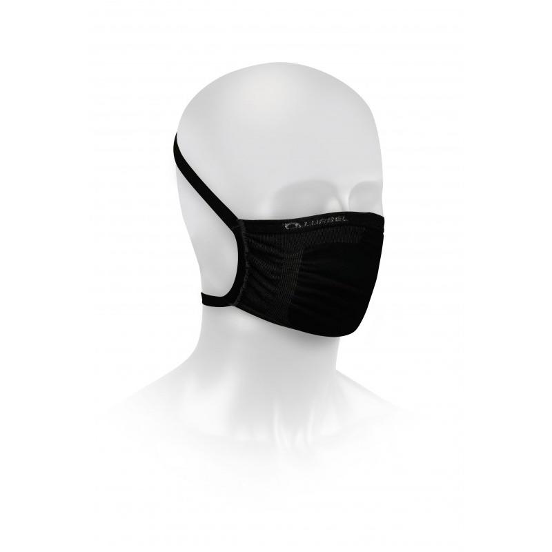 Lurbel - Mascarilla Deportiva Faz Sport M Negro para ciclismo y actividades al aire libre, transpirable y con ajuste ergonómico, tecnología antibacteriana y antialérgica, fácil de lavar a máquina