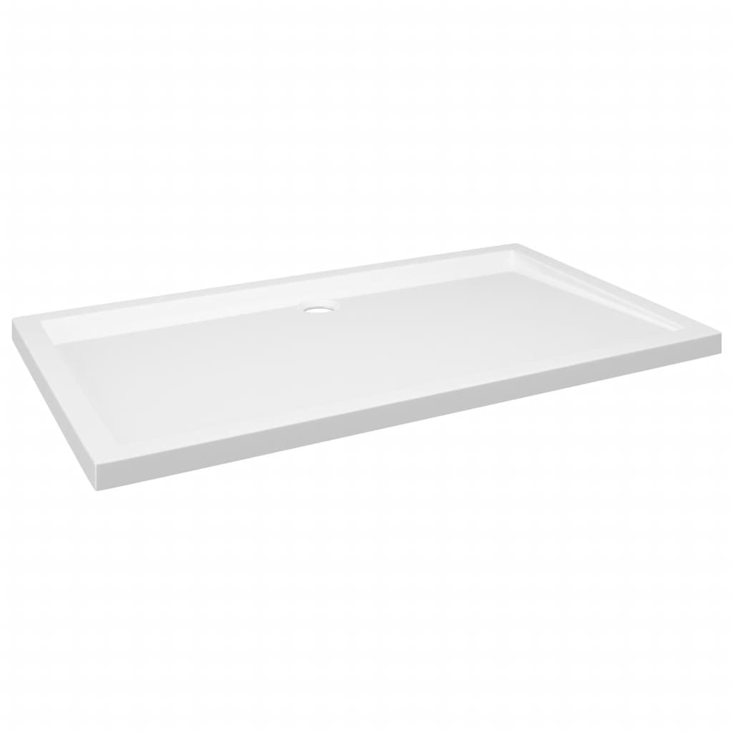 vidaXL Plato de Ducha Rectangular ABS 70x120 cm Placa Receptor Baño Aseo Baño Color Blanco,  Negro, y mas