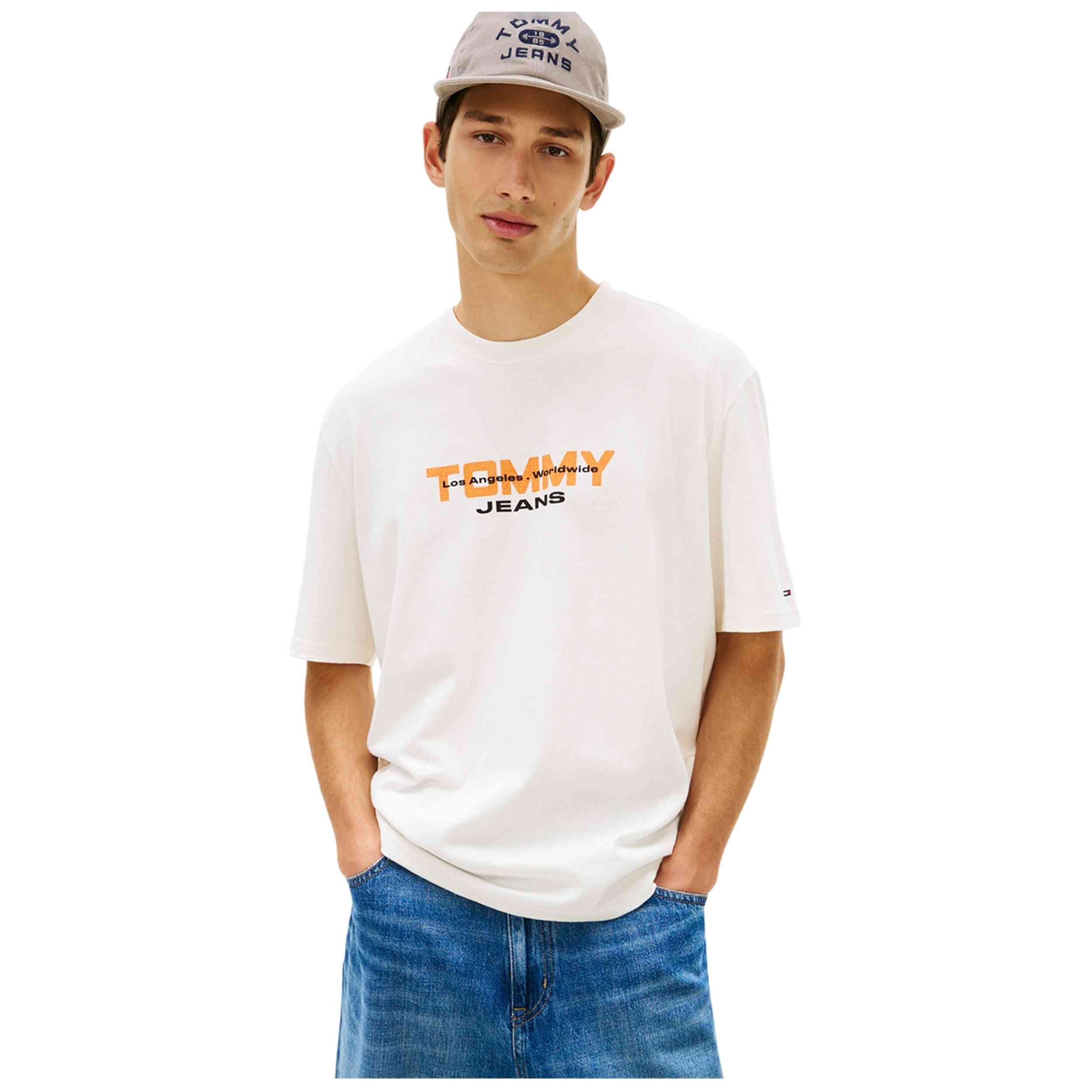 Camiseta De Manga Corta Tommy Hilfiger modelo TJM 90S TJ BLOCK SS TEE para Hombre en color Blanco