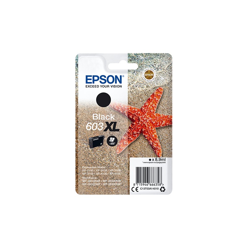 Epson - Singlepack Black 603XL Ink - C13T03A14020 C13T03A14020