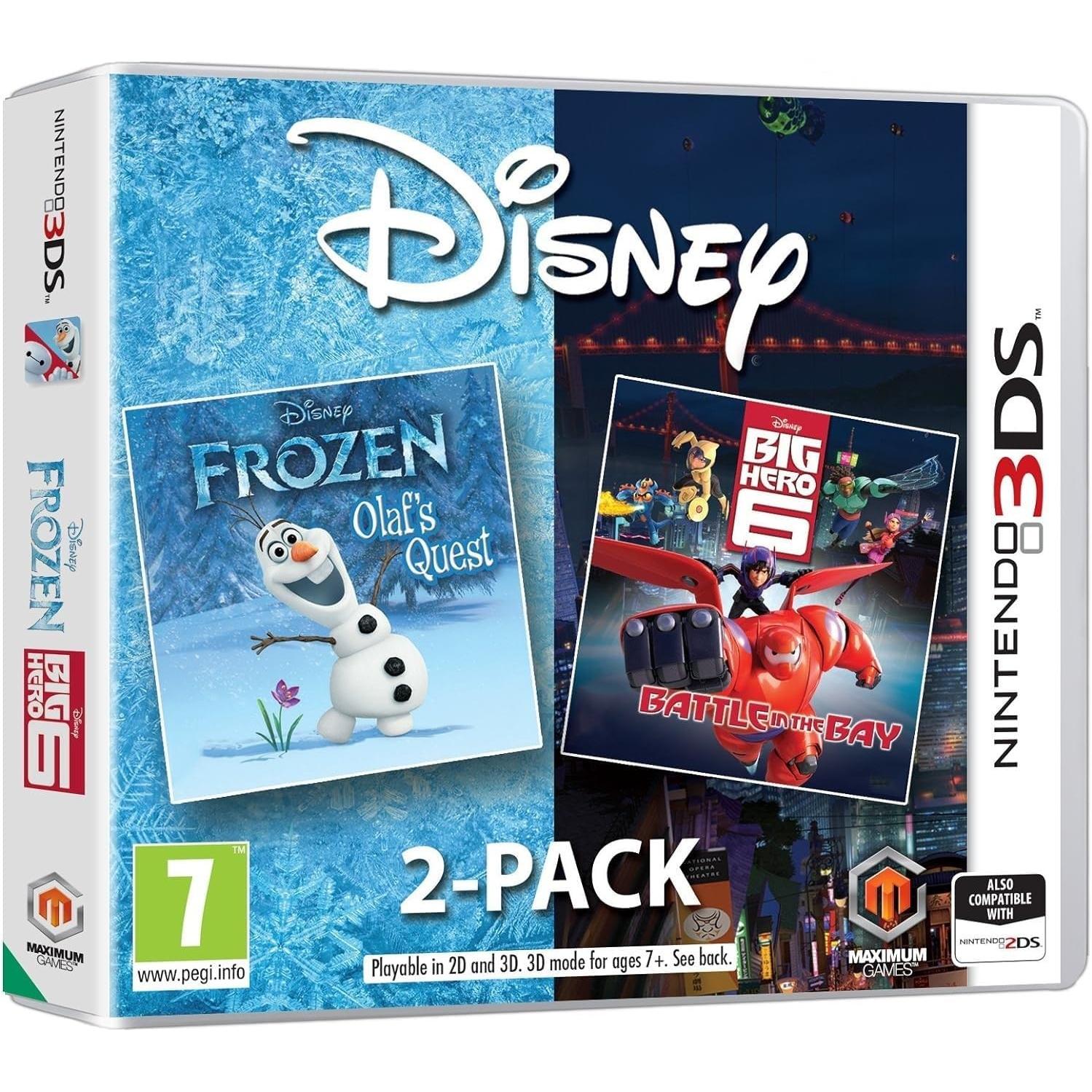 Disney Frozen Big Hero 6 Double pack Juego para Consola Nintendo 3DS