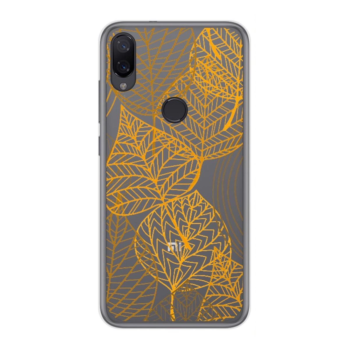 Tumundosmartphone Funda Gel Transparente para Xiaomi Mi Play diseño Hojas Dibujos