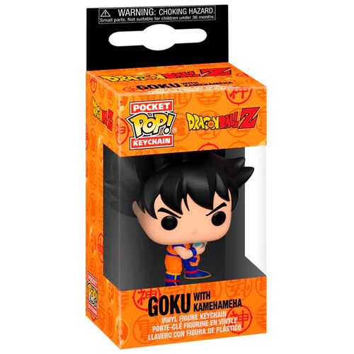 Funko - Llavero Pocket POP! Keychain Dragon Ball Z Goku con Kamehameha de vinilo resistente, tamaño compacto 4 cm, anilla metálica robusta, producto oficial 100% original para fans y coleccionistas