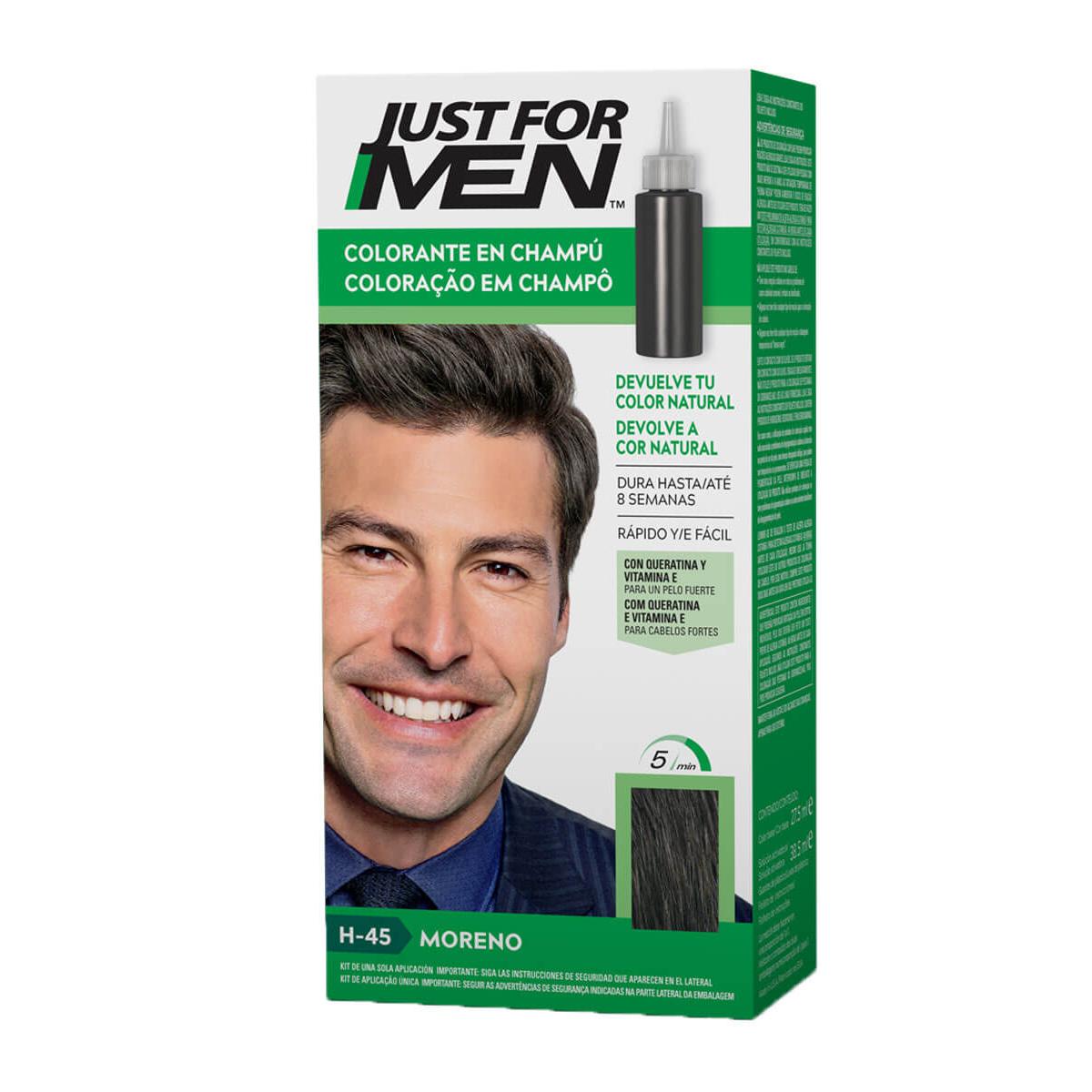 Just for men champu colorante h-45 moreno