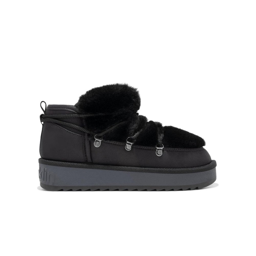 Botines Planos D.franklin Nordic Trk Fur Low Mujer Negro