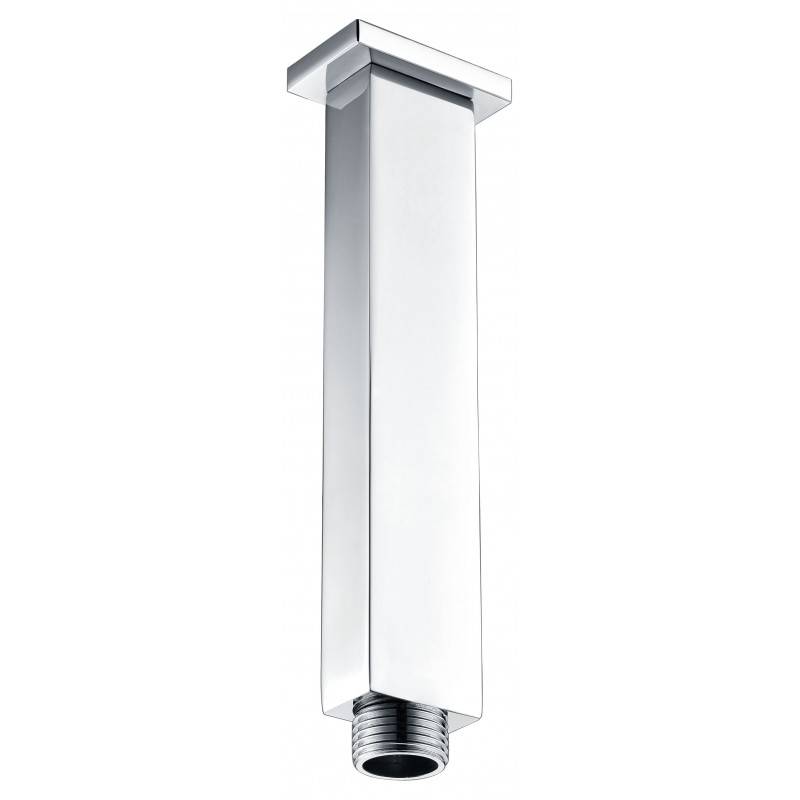 Imex BTC007 brazo rociador ducha techo base rectangular cromado