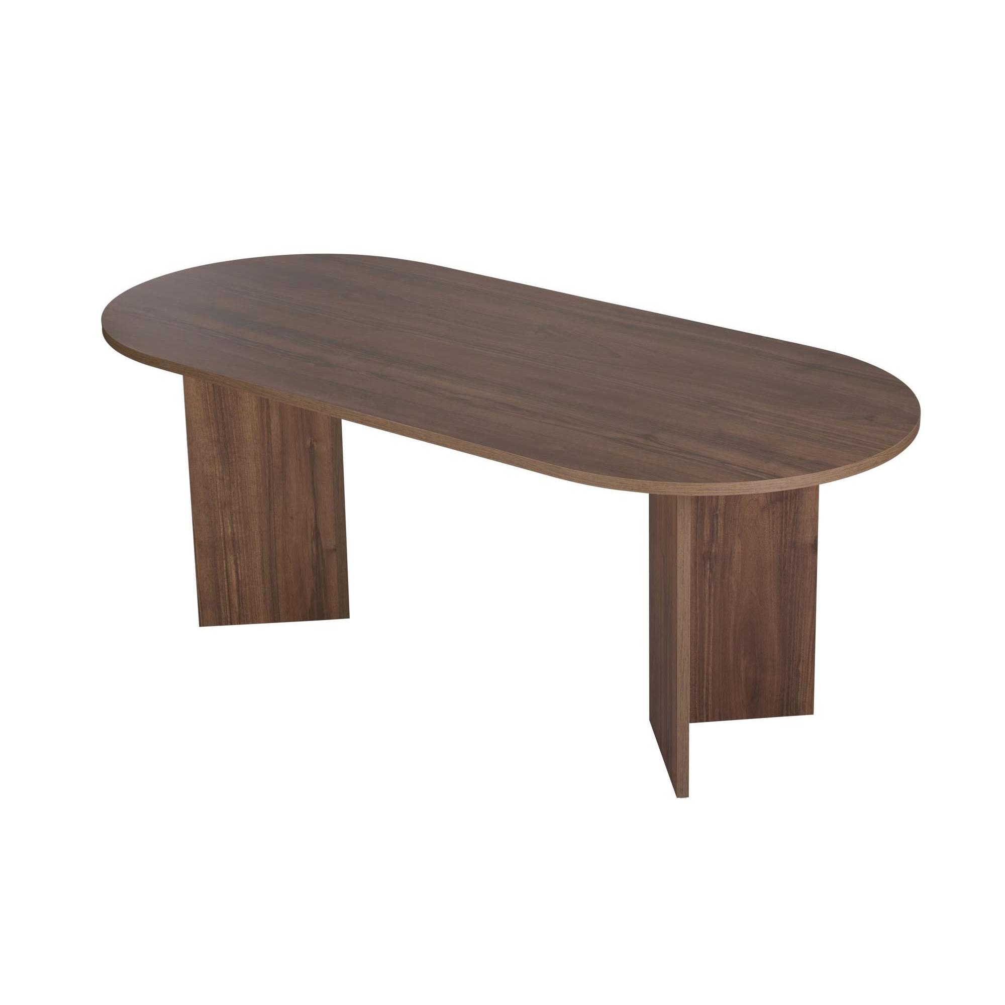 Habitat y Jardin - Mesa de comedor de madera "Sabella" 200 x 90 x 75 cm - Nogal