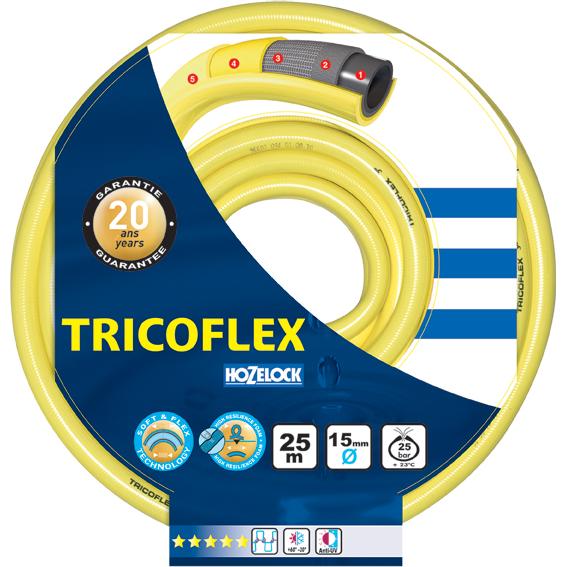 Manguera Hozelock Tricoflex 116874/15mm Amarilla 50m