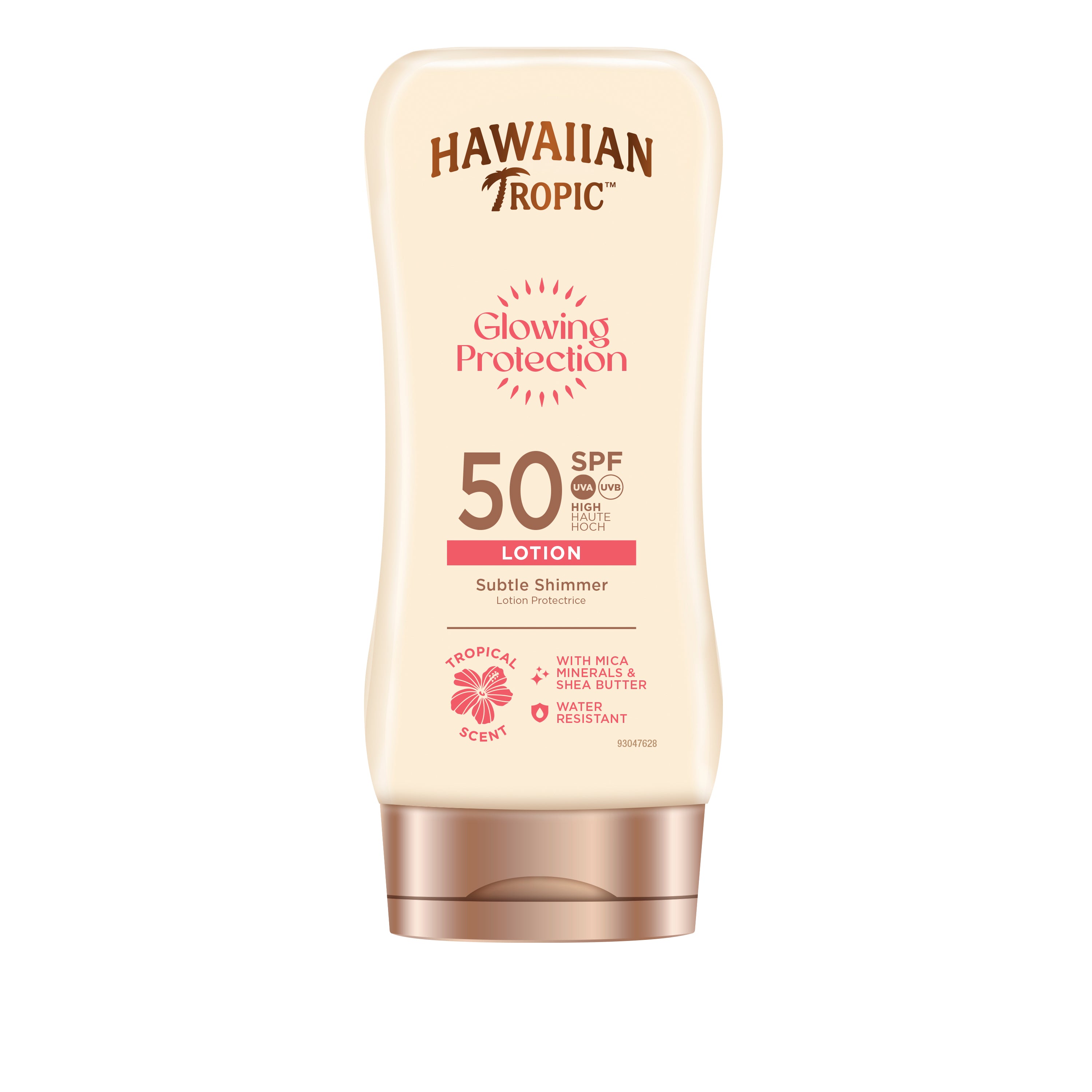 Protector Solar Corporal SPF 50 con Efecto Luminoso, Loción Solar con Brillo Sutil, Protección UVA/UVB, Resistente al Agua, Textura Ligera de Rápida Absorción, 170?ml