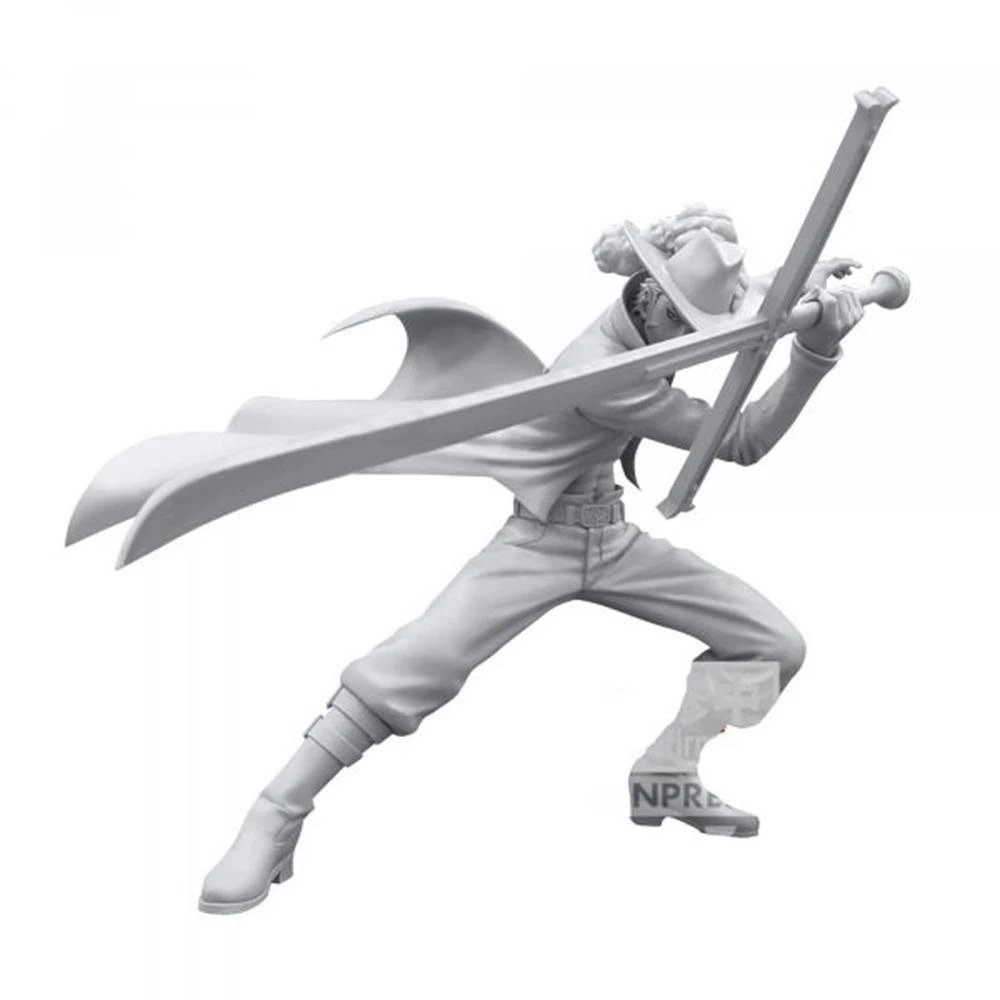 Banpresto - Figura de Dracule Mihawk de One Piece Battle Record Collection BP89214P en PVC y ABS, 13 cm, pre-pintada con base expositora para coleccionistas