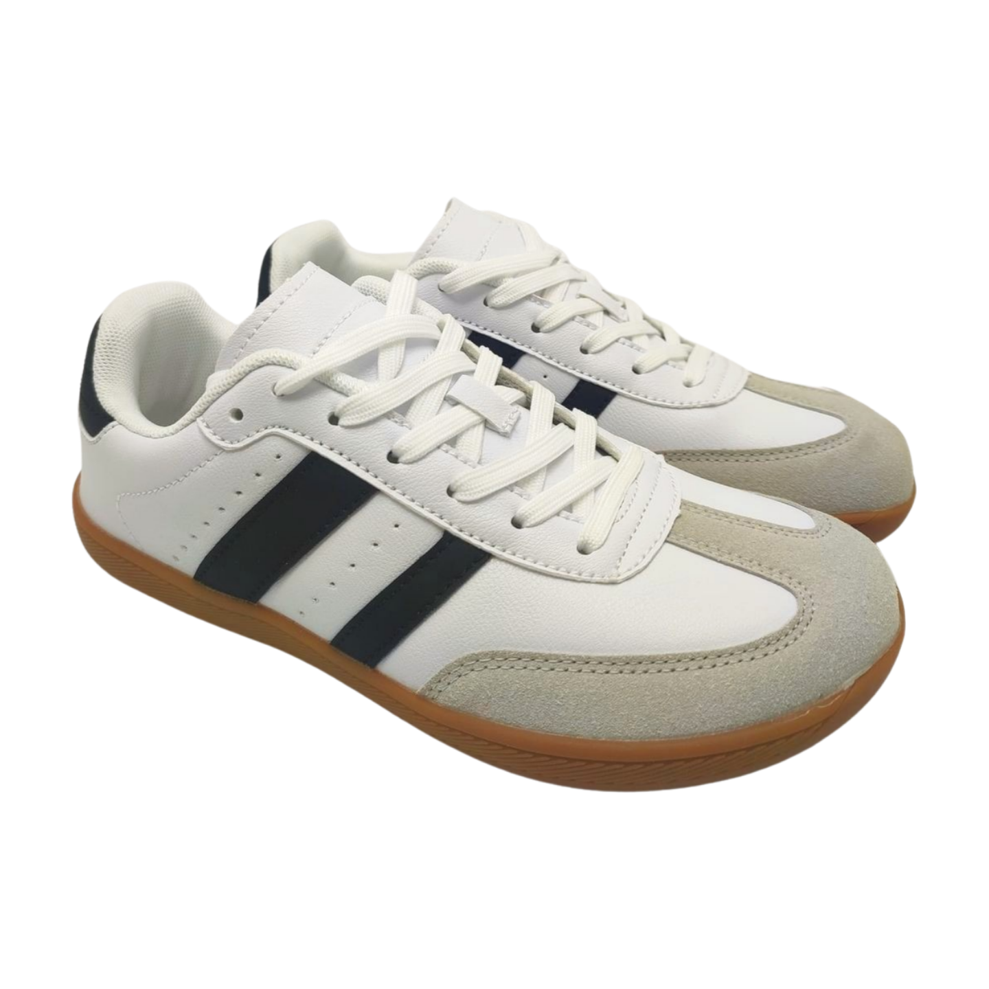 Zapatillas deportivas barefoot . Calzado respetuoso con puntera ancha. Para un caminar descalzo natural y comodo. Demax