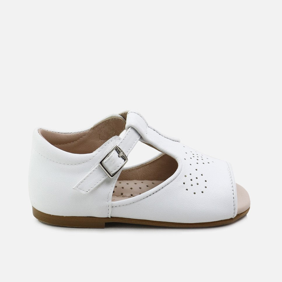 Sandalias Picadas Blanco Primeros Pasos Cucada | Eli 1957