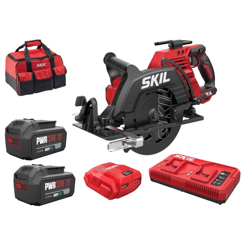 3572 EA Sierra circular a batería 2x20V Max - 4,0Ah «XP brushless» SKIL