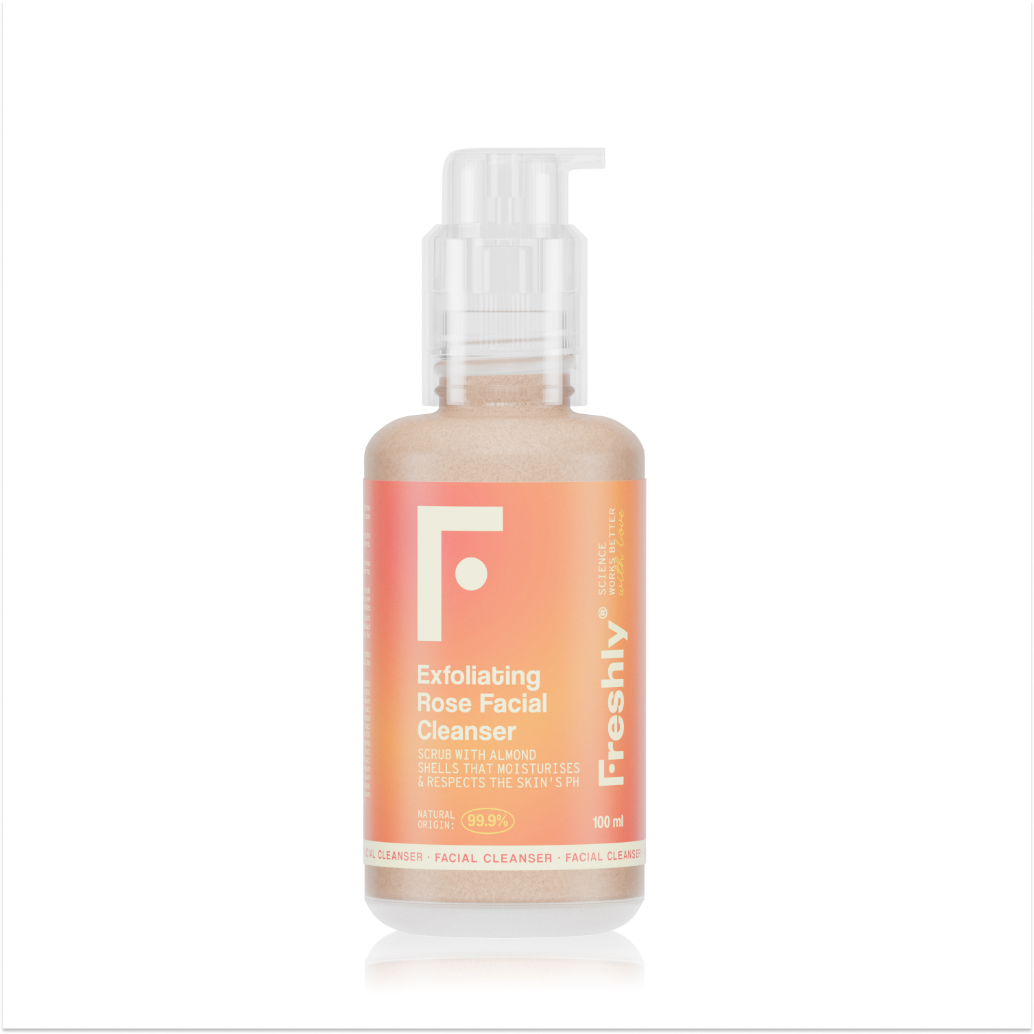 Freshly Cosmetics - Limpiador exfoliante facial Exfoliating Rose Facial Cleanser