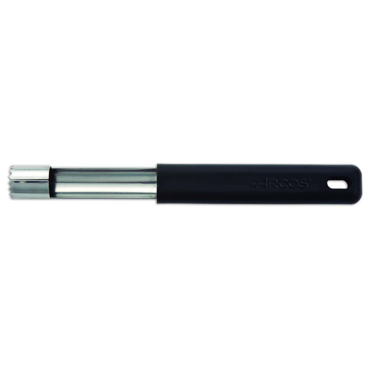 Descorazonador Arcos 612300 con hoja de acero inoxidable y mango de Polipropileno de 75 mm con funda display