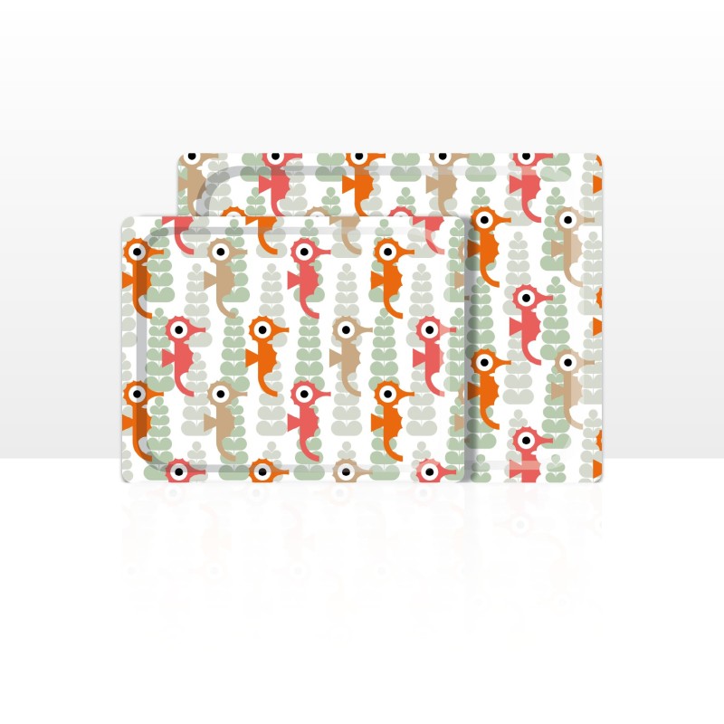 DON HIERRO - Set de 2 bandejas de servir, 42 x 29 cm y 48 x 37 cm, aptas para lavavajillas.-