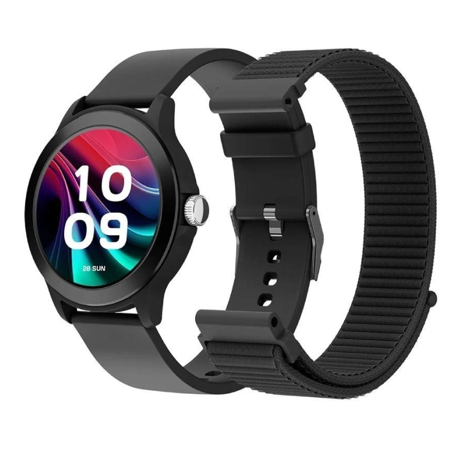 Smartwatch SPC Smartee Duo Vivo 2 9655N/ Notificaciones/ Frecuencia Cardíaca/ Negro/ Incluye Correa Extra