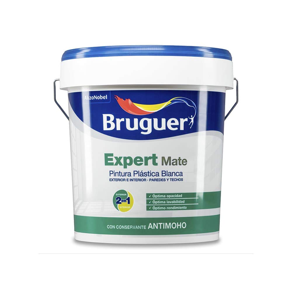 pintura pp mate blanca expert 15l para interior y exterior 5208090 bruguer