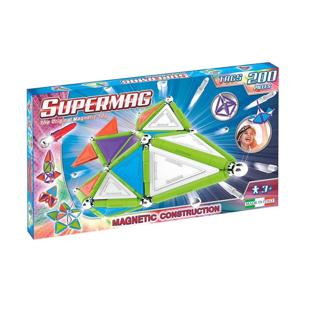 Supermag. supermag tags trendy 200 pcs.  regalo para niños y niñas +3 años. (Deqube 9090161)