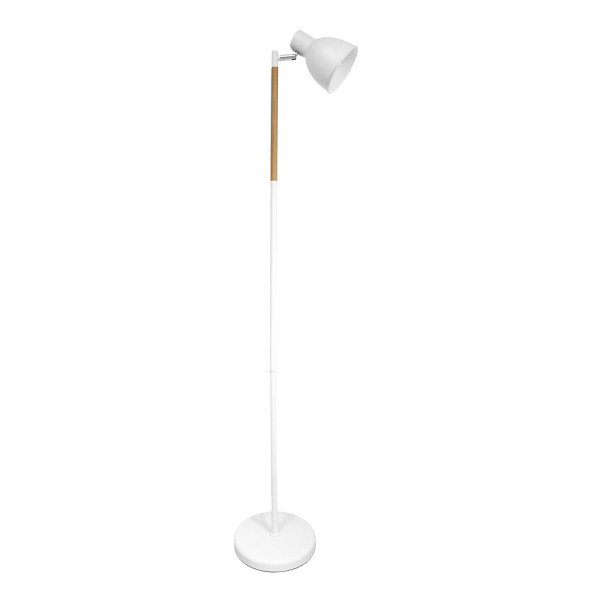 FABRILAMP Pie De Salon Afocar 1xe27 Blanco/haya Orientable 140x25x25 Cm