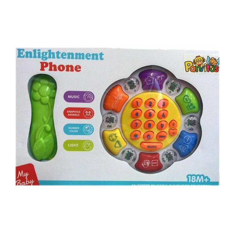 Teléfono musical con luces y sonido infantil Panritos
