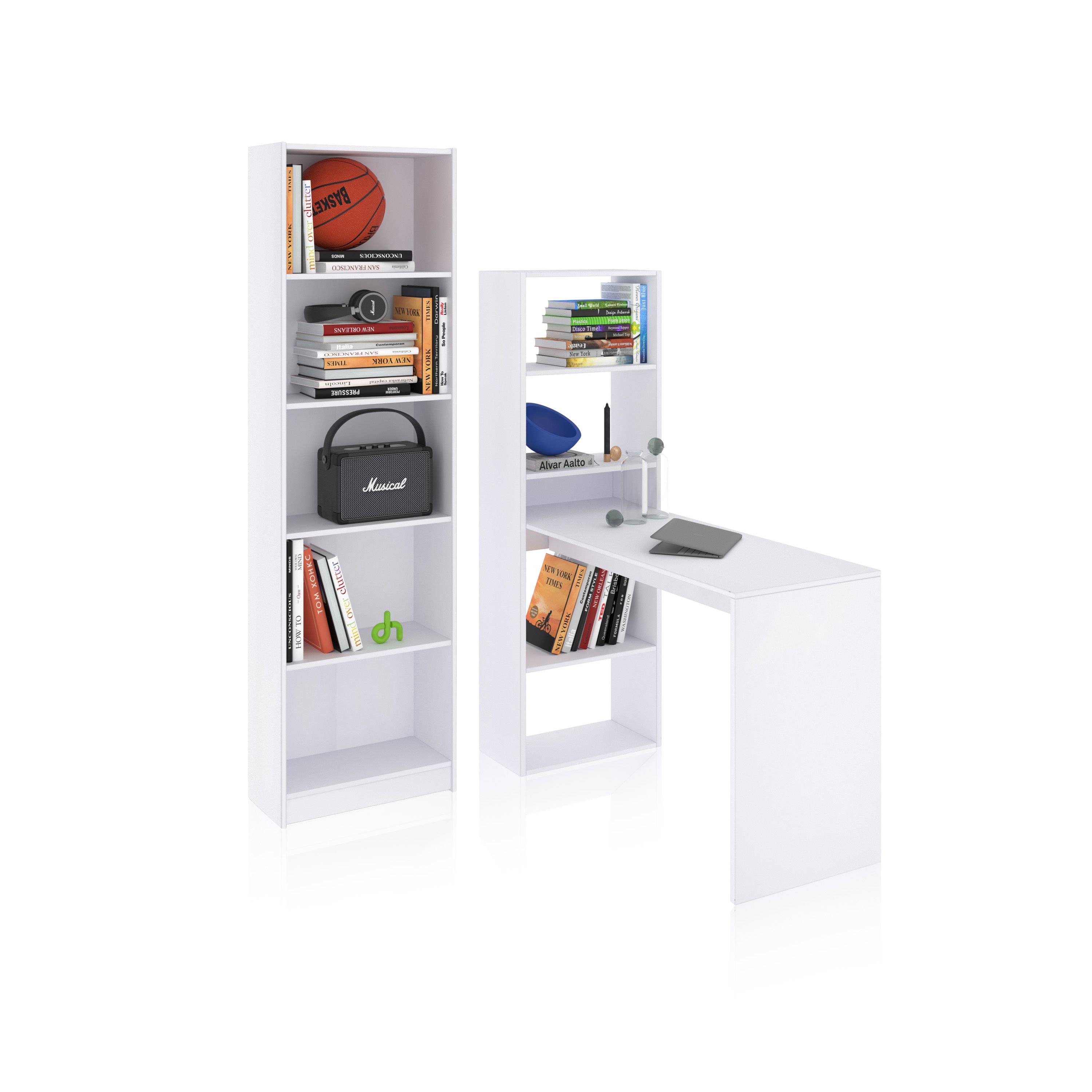 duehome - Pack escritorio y estantería Cosmic Plus