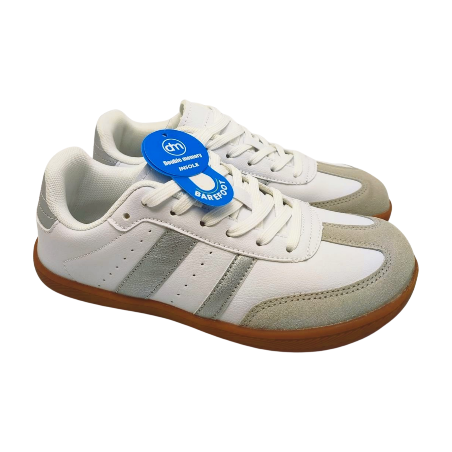 Zapatillas deportivas barefoot . Calzado respetuoso con puntera ancha. Para un caminar descalzo natural y comodo. Demax