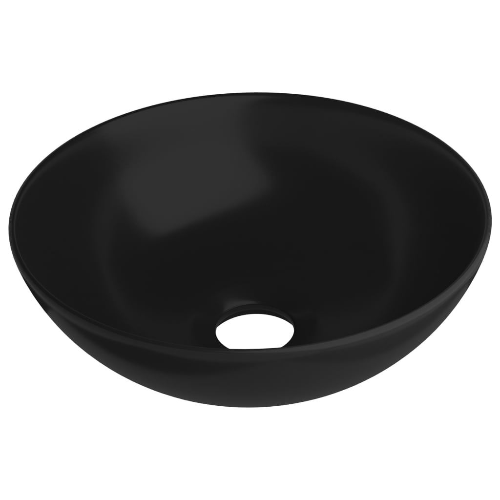 vidaXL Lavabo de Cuarto de Baño Redondo de Cerámica Lujo Tocador Multicolor 28x10 cm