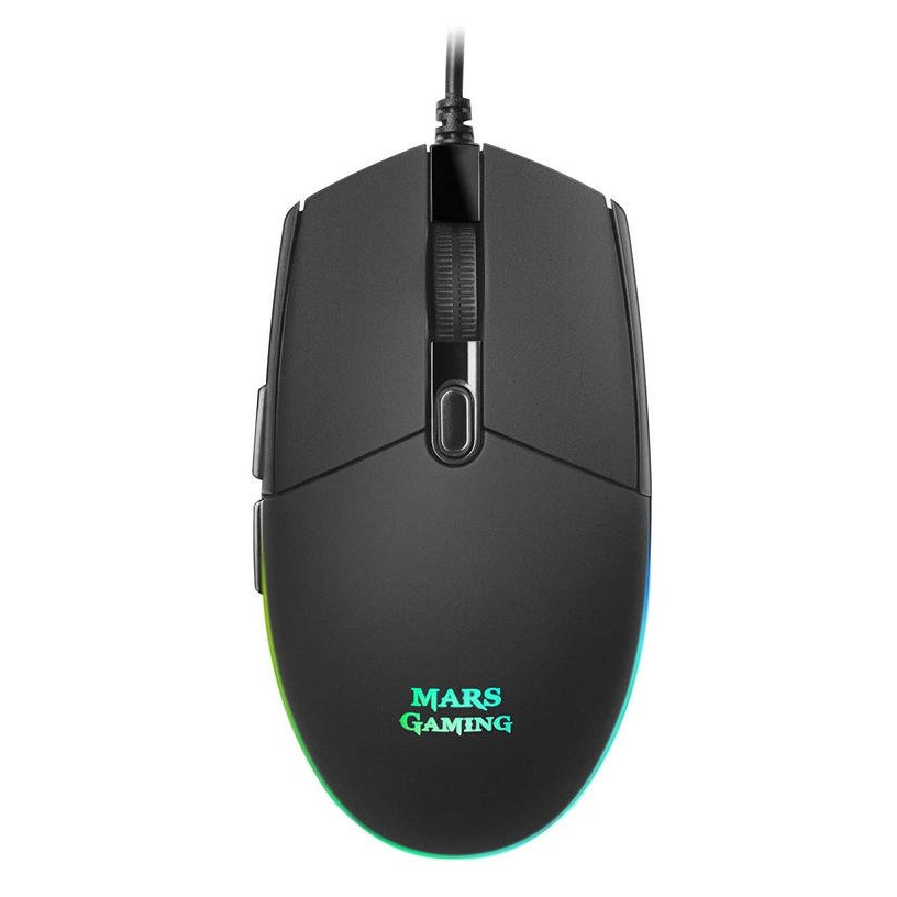 Mars Gaming MMG Ratón Gaming 3200DPI con Iluminación RGB Flow y Switches Mecánicos Huano
