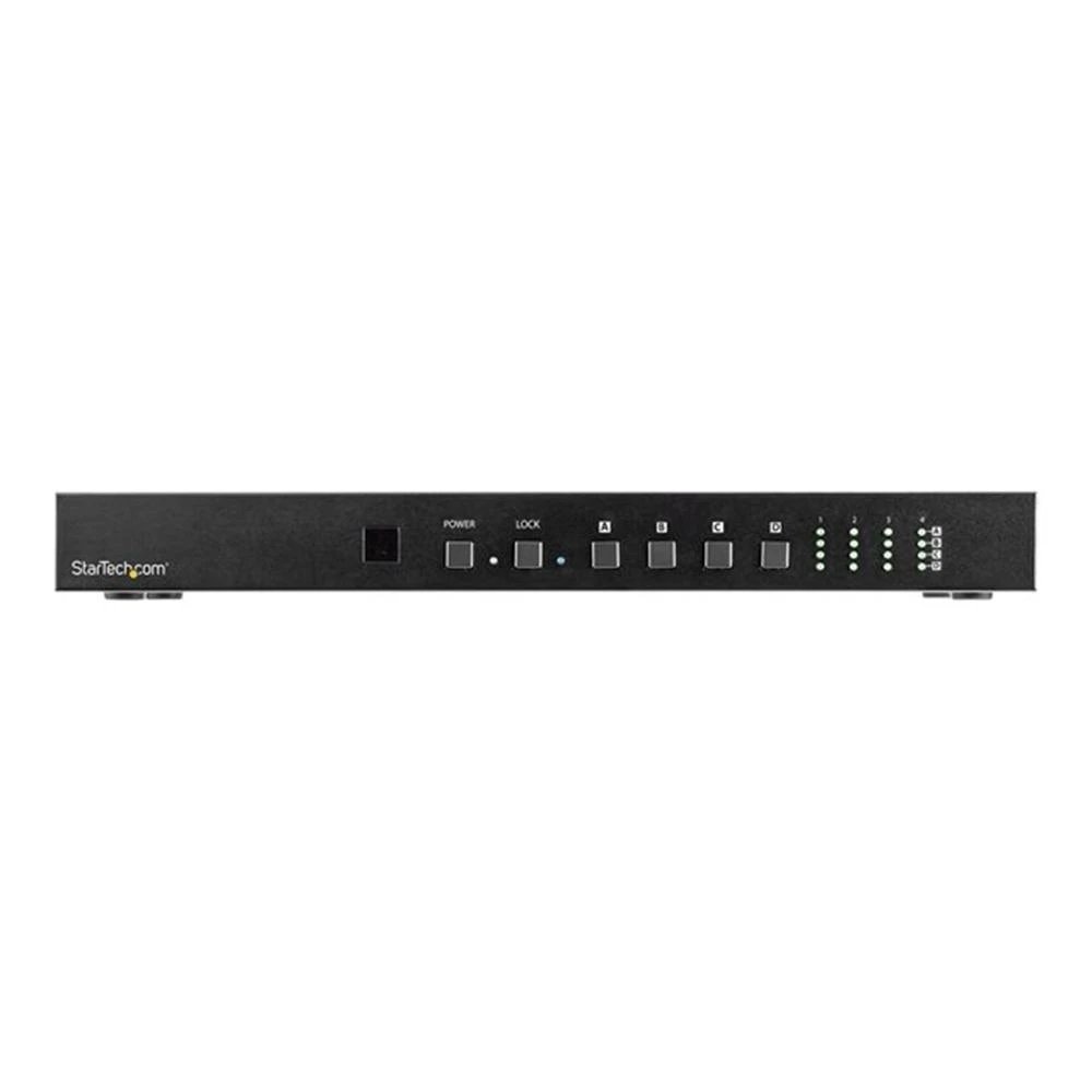 HUB Switch puertos 4 entradas HDMI, 4 salidas HDMI, 1 interfaz serie RS-232 (DB-9) STARTECH VS424HD4K60  | 4 entradas y 4 salidas HDMI para conmutación y distribución de señal