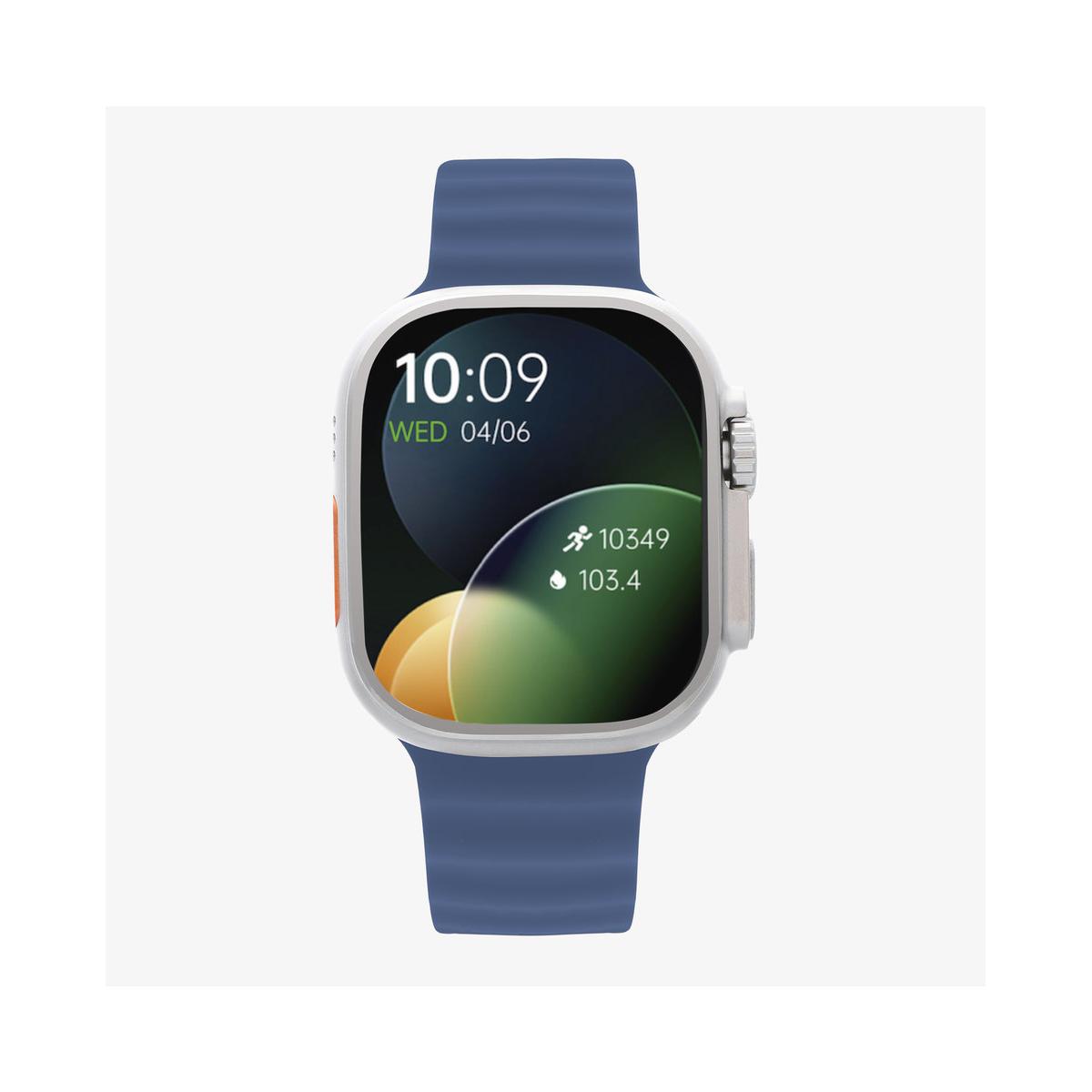 Smarts By Radiant Reloj Inteligente Smartwatch Hollywood Sili Azul 40,00 Mm Pulsera De Silicona Azul Con Cierre De Hebilla Normal Control De Ritmo Cardiaco, Sueño Y Modos Deportivos Compatible Con Android, Ios