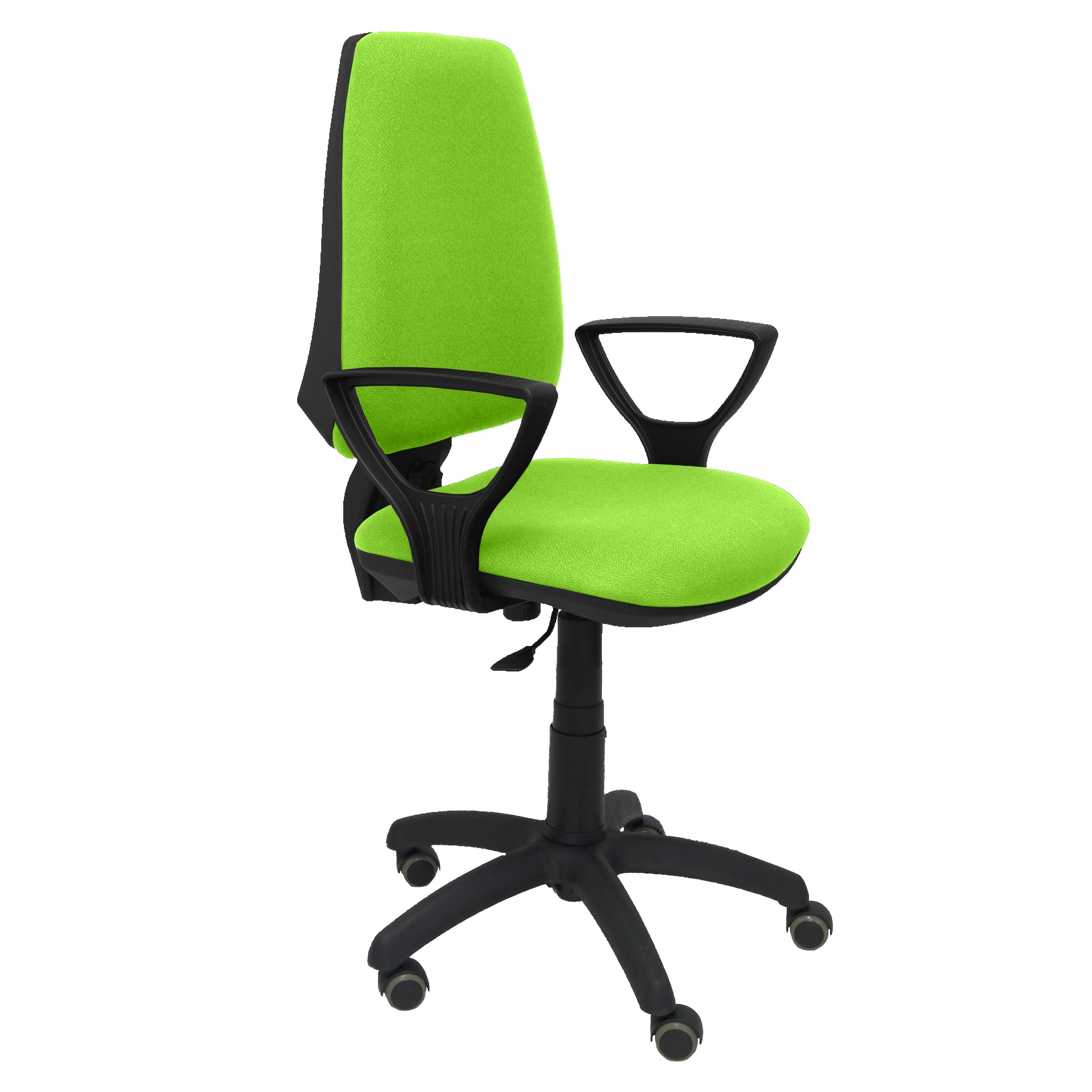 Silla de Oficina Ergonómica Piqueras Y Crespo con Brazos Fijos y Ruedas de Parqué
