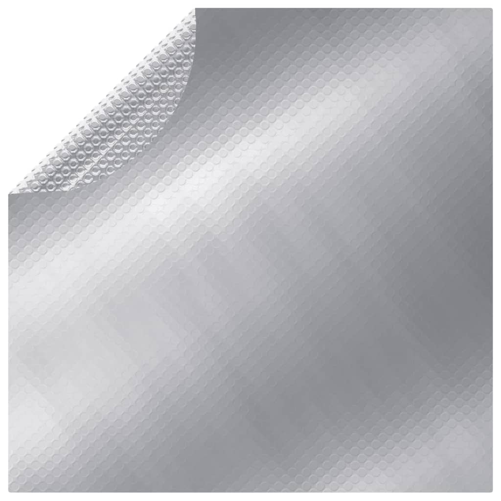 vidaXL Cubierta de Piscina PE Plateado Solor Tapa Toldo Desmontable Dimensiones Ø 210 cm, Ø 250 cm, Ø 300 cm y mas