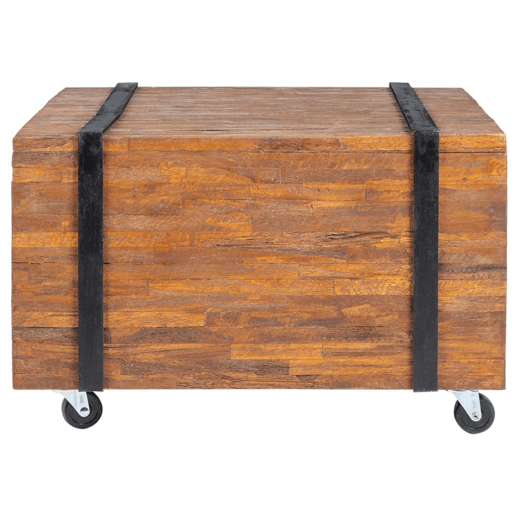 Vidaxl Mesa Auxiliar de Madera de Teca 60x60x38 Cm