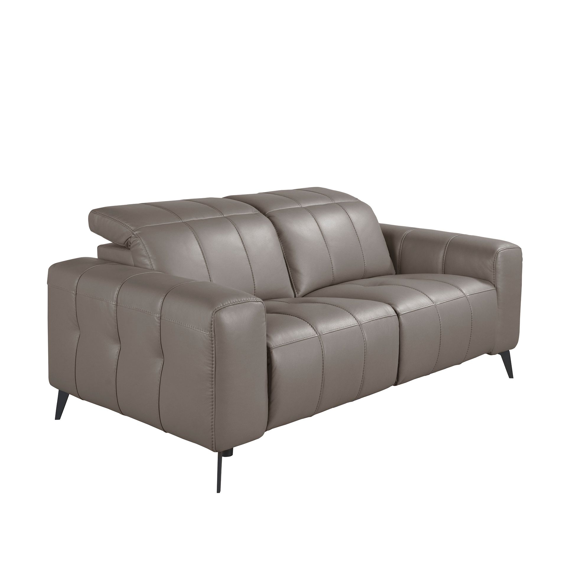 Ángel Cerdá - Sofá Relax 2 o 3 Plazas en Piel Arena con Sistema Eléctrico Independiente y Puertos USB - Diseño Moderno y Confort Personalizado - 164 x 111 x 104 cm - Peso Soportado 140 kg por Plaza