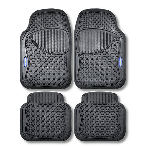ALFOMBRA GOMA NEGRA 4 PIEZAS GOODYEAR CS4