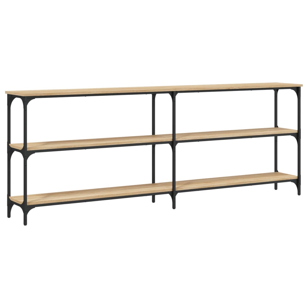 vidaXL Mesa consola roble Sonoma 200x29x75 cm madera de ingeniería
