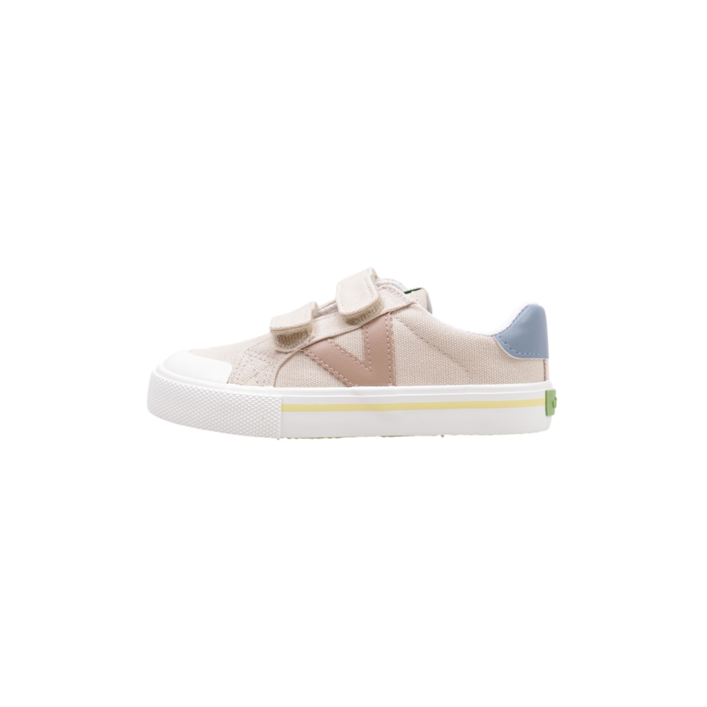 victoria TRIBU TIRAS LONA Deportivas Con Velcro Niño Beige