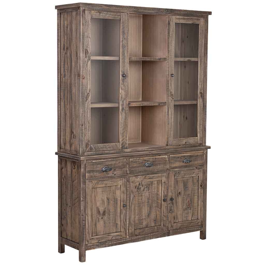Wonderlust Deco - Vitrina de madera marrón 140x40x205h cm Marrón 140x40x205h cm