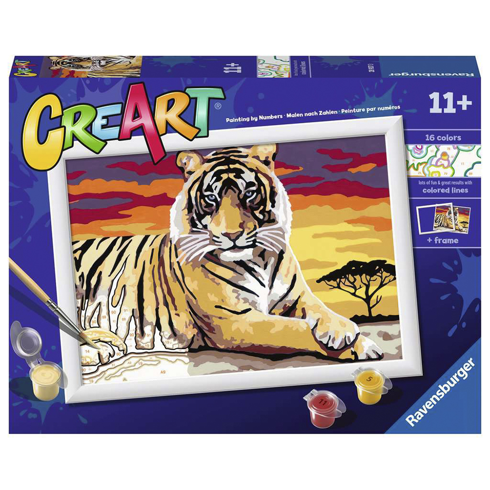 CreArt Kit Pintura - Tigre, Ravensburger, 28937