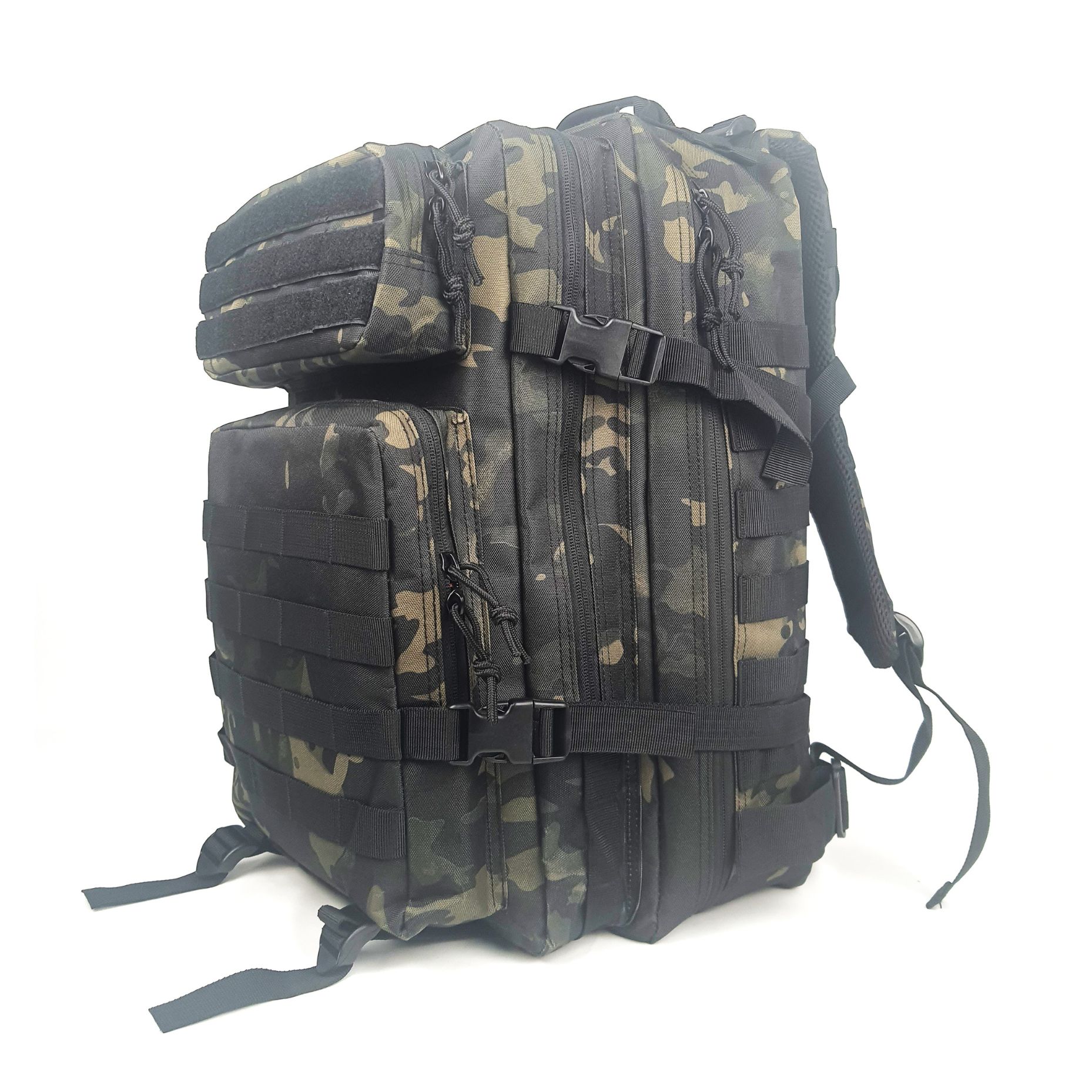 Mochila táctica militar 45L Army 3 días Assault Pack Bag Large Nylon 900D  Hombre Mochila Molle, Rojo -, Mochilas tipo mochila